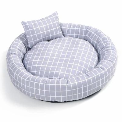Yastık ile Toptan Yuvarlak Yumuşak Sıcak Pet Yatak Donut Cuddler Kediler Köpekler Yatak Kaymaz alt ile Pet yatak lüks