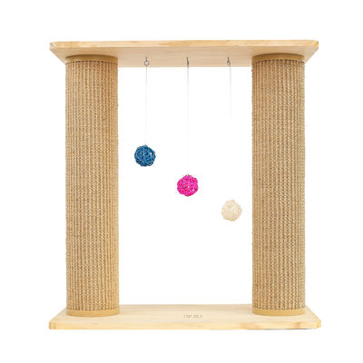 Çift Katlı Katı Kedi Tırmığı Tahtası Ağacı 60*30*63cm