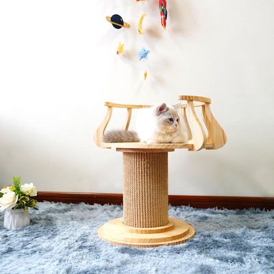 Çevre Dostu Ahşap Tırmanma Kedi Tırmanma Ağacı Kule Kedi Fotoğraf Masası L Boyut 72cm M 62cm