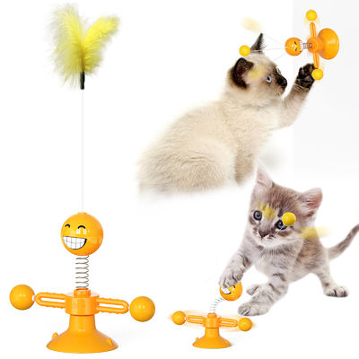 Gıda Sınıfı Kedi Evcil Hayvan Oyuncakları TPR Kedi Bahar Oyuncakları Kitty İnteraktif Top