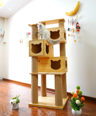 Güvenlik Deluxe Kedi Tırmanma Ağacı Kulesi