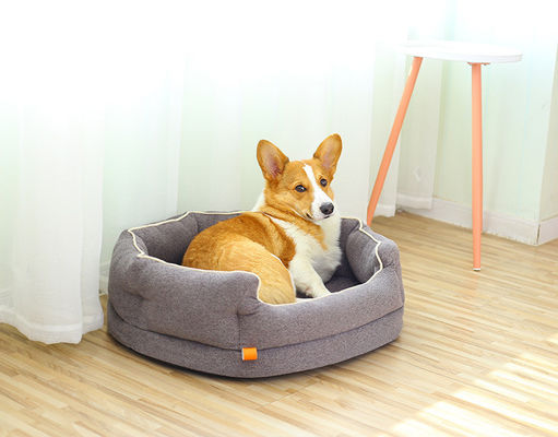Ayrılabilir Rahat Pet Yatak Yuvarlak Ortopedik Köpek Kanepe Sünger Masaj Derin Uyku