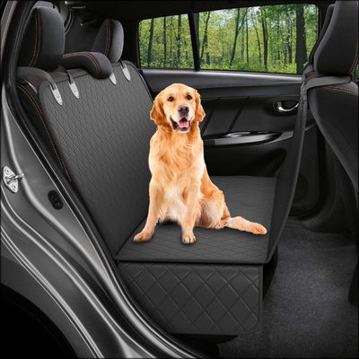 Araç Üstü Köpek Arka Koltuk Örtüsü Mat Siyah Su Geçirmez 137*147cm