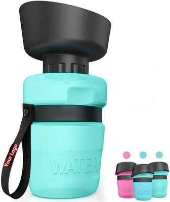 520ml HDPE Silikon Pet Su Şişesi Sızdırmaz Köpek Su Şişesi
