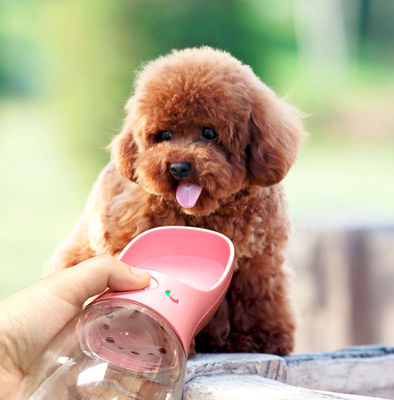 12-20OZ İçecek Bardağı taşınabilir Katlanabilir Köpek Su Şişesi Yürüyüş İçin