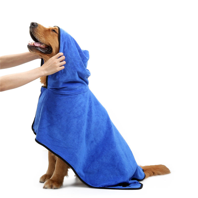 Bibulous Pet Bakım Araçları Yumuşak Emici Mikrofiber Hızlı Kuruyan Köpek Havluları