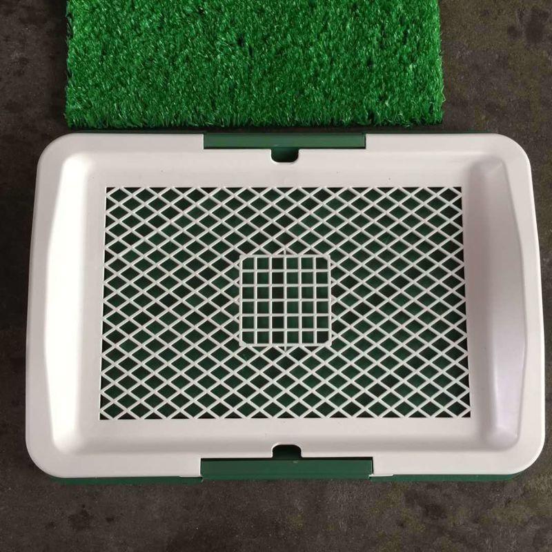 Kolay Temizlenebilir Çıkarılabilir Kapak Pet Bakım Aletleri Kapalı Köpek Lazımlık Tepsisi 1378g