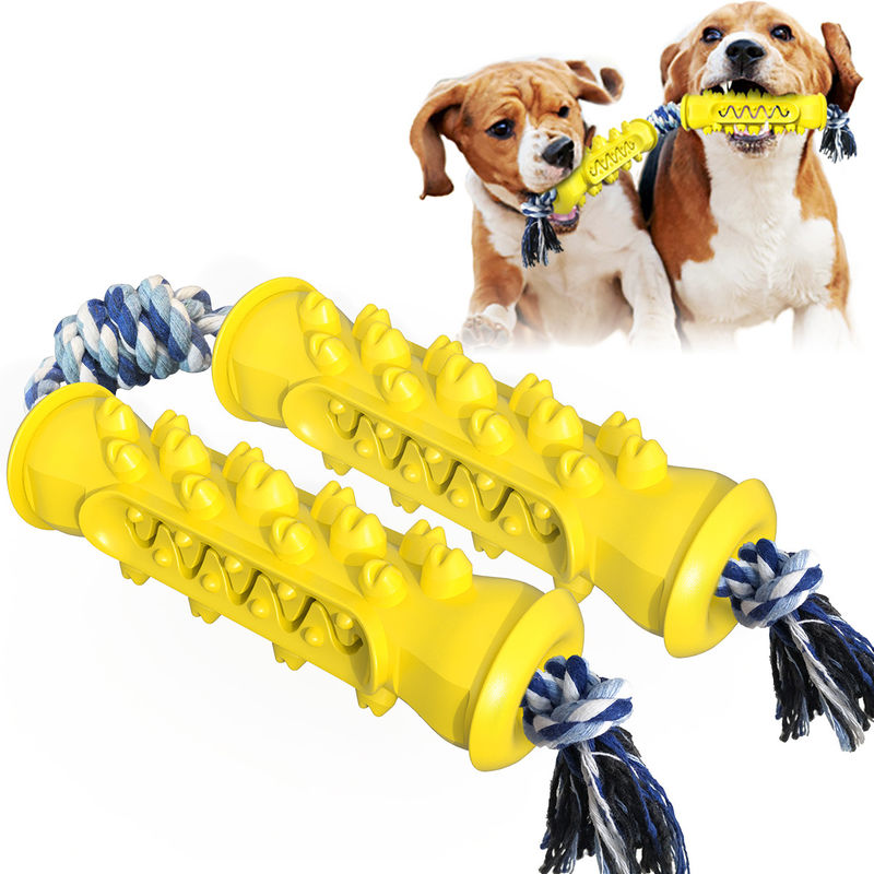 SEDEX Çift Serrate Köpek Yavruları İçin Güvenli Çiğneme Oyuncakları Halatlı Köpek Diş Fırçası Sopa