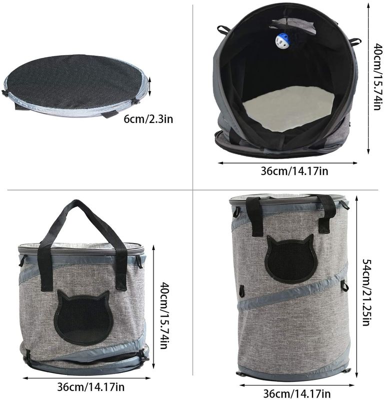 Polar Mat ile 3'ü 1 Arada Kedi Çanta Taşıyıcı Sırt Çantası