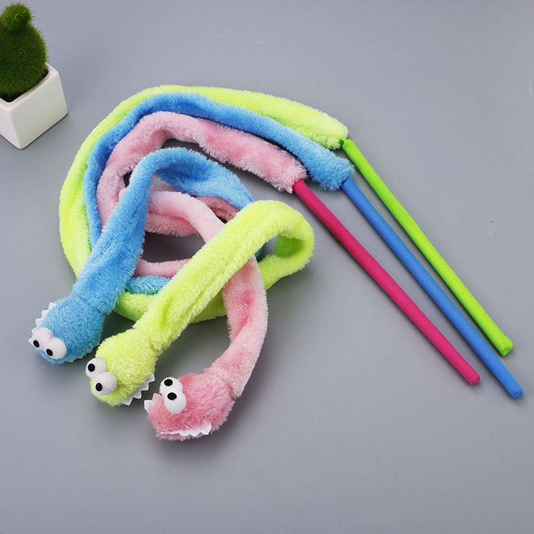 Sevimli Dayanıklı Kedi Oyuncak Teaser Yılan Şekli Yavru Kedi Peluş Değnek 31g