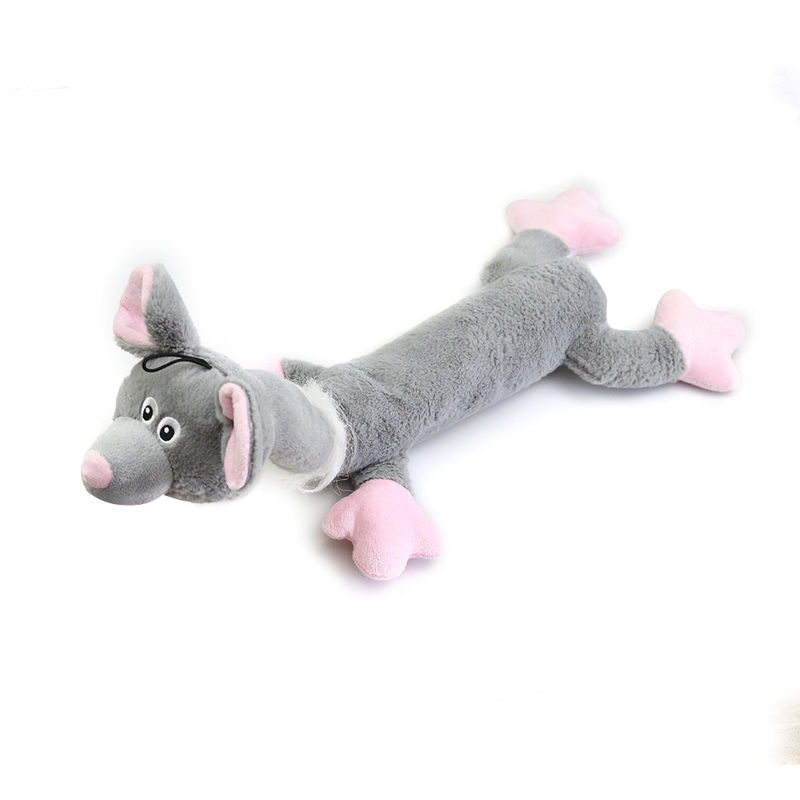 Isırmaya Dayanıklı Hayvan Şekli Peluş Komik Kediler Köpekler Oyuncak Cızırtılı Dayanıklı Çiğneme Oyuncakları