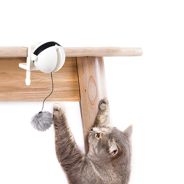 İnteraktif Elektronik Otomatik Kaldırma Topu Kedi Pet Oyuncaklar Komik Çubuk Kedi Teaser Oyuncak
