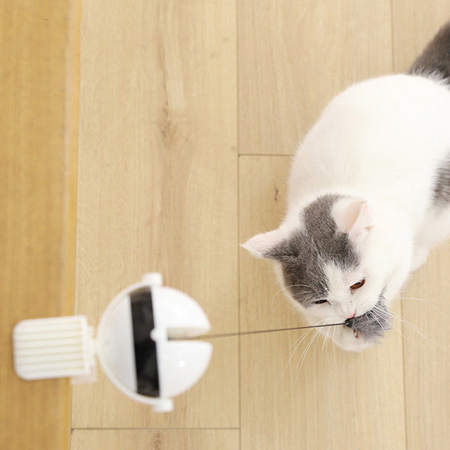 İnteraktif Elektronik Otomatik Kaldırma Topu Kedi Pet Oyuncaklar Komik Çubuk Kedi Teaser Oyuncak