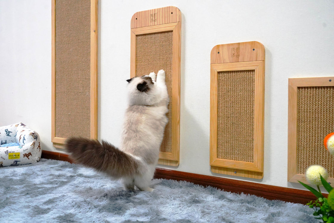 Dayanıklı Sisal Duvar Tipi Kedi Scratcher Direği Zemin 40*30cm 30*76cm 40*120cm