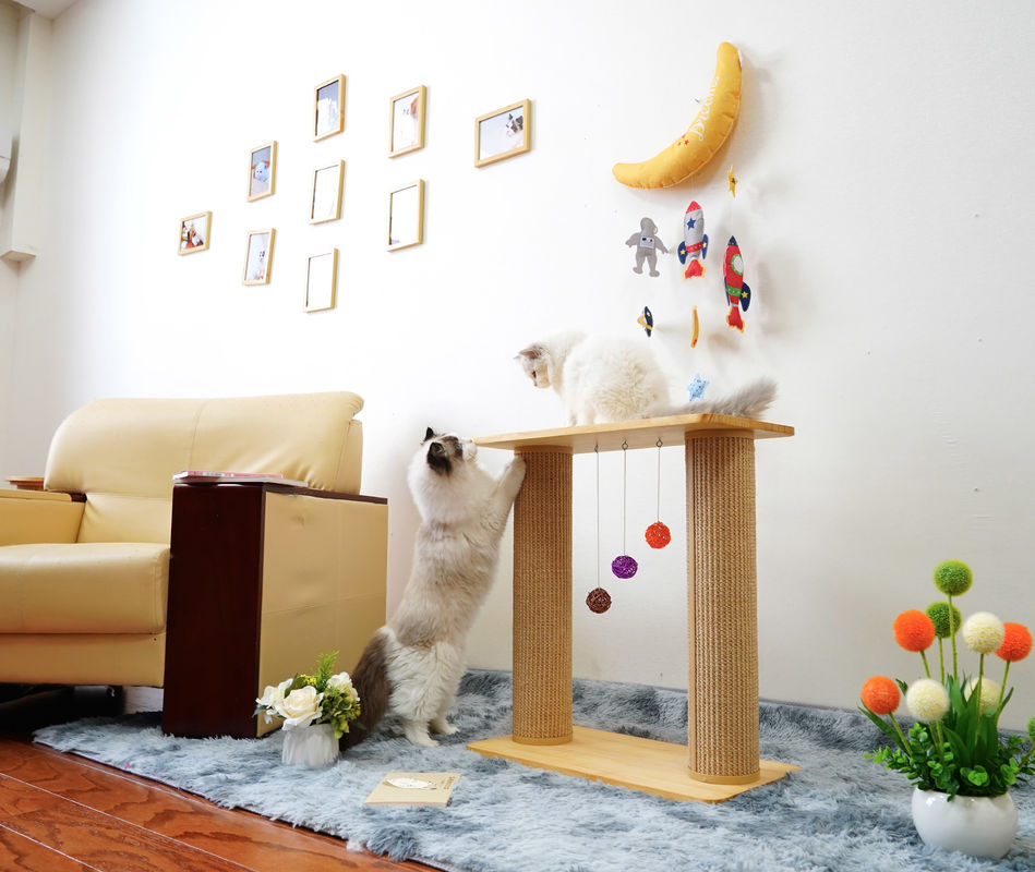 Çift Katlı Katı Kedi Tırmığı Tahtası Ağacı 60*30*63cm