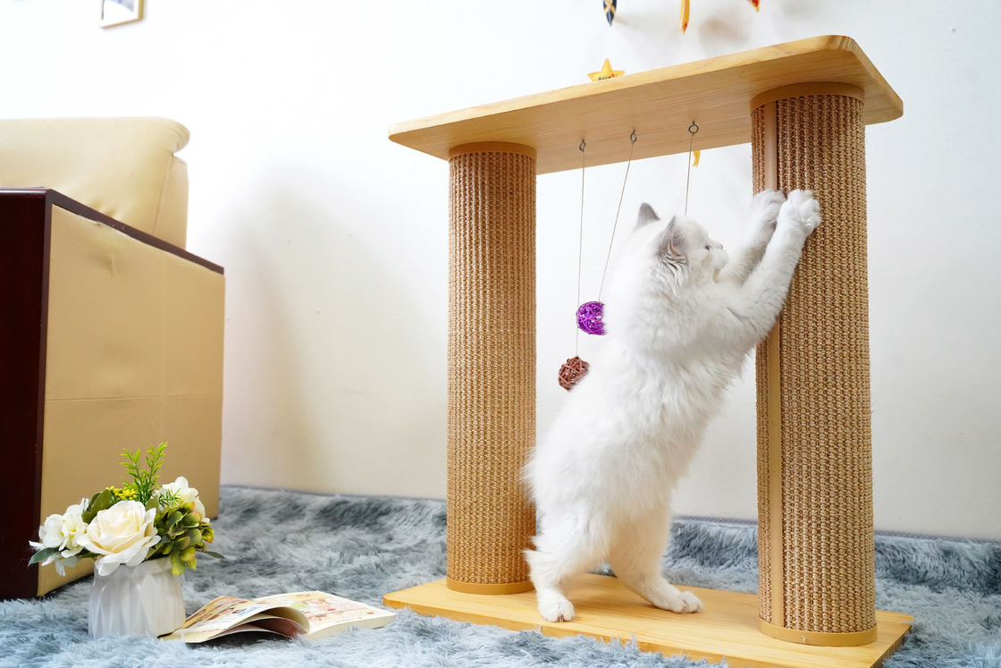 Çift Katlı Katı Kedi Tırmığı Tahtası Ağacı 60*30*63cm