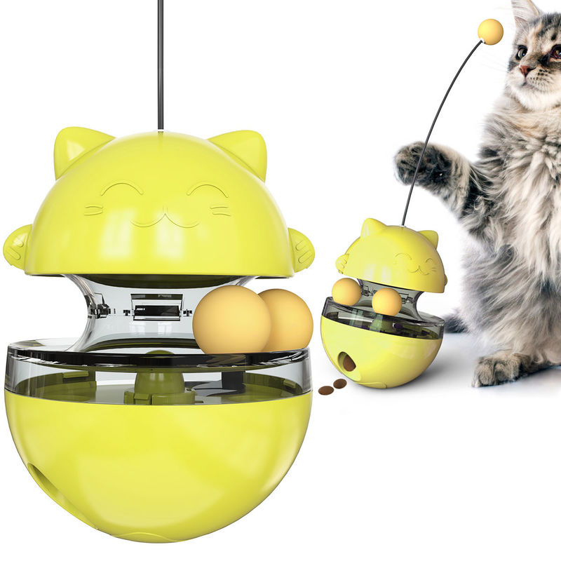 420g Gıda Sızdıran Kedi Pet Oyuncaklar İnteraktif Kedi Tease Değnek Kitten Roly Poly Oyuncaklar
