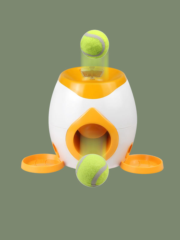 Pet Treat Dispenser Çift Delik Tenis Fırlatma Gıda Ödül Makinesi 900g