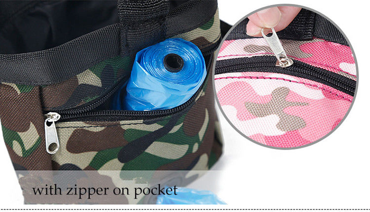 Su geçirmez Bel Çantası Camo Pet Outdoor Aksesuarları Eğitim Köpek Aperatifler Çanta