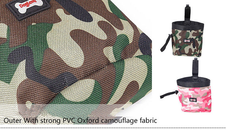 Su geçirmez Bel Çantası Camo Pet Outdoor Aksesuarları Eğitim Köpek Aperatifler Çanta