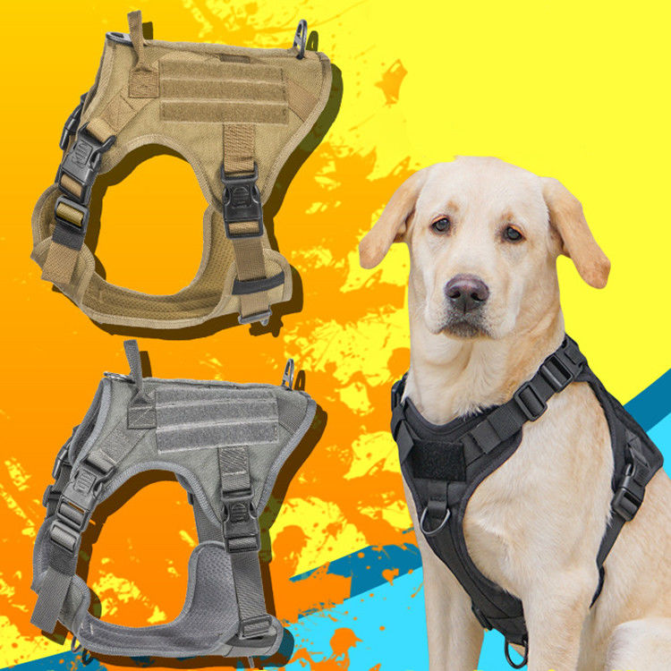 Taktik Askeri Yelek Taktik Tokalı Köpek Koşum Takımı ODM Servis ve Eğitim için Molle Güvenliği Askeri Köpek Yeleği
