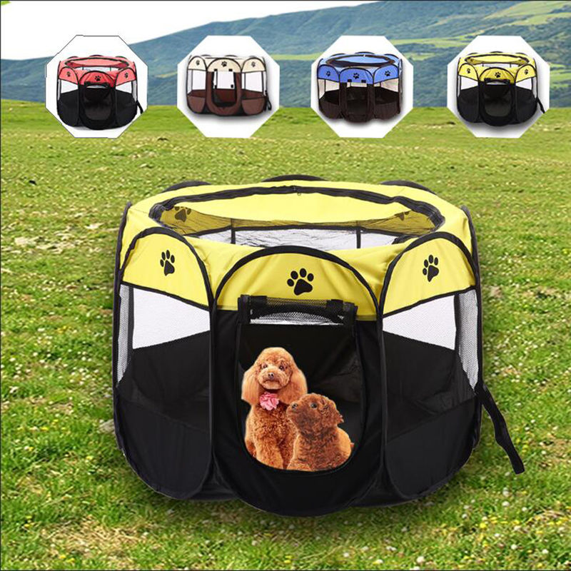 900g Katlanabilir Köpek Oyun Parkı, Taşıma Çantası Egzersiz Kulübesi Köpekler Kediler İç / Dış Mekan