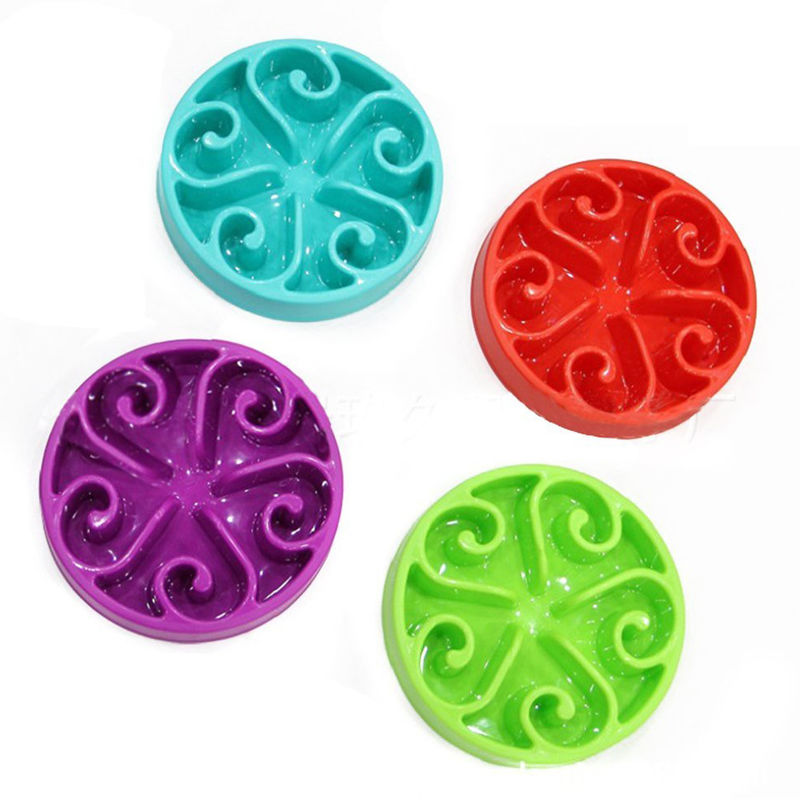 Kaymaz Pet Yavaş Besleyici Kaseler Kediler Köpekler için 20.5 * 3.5cm