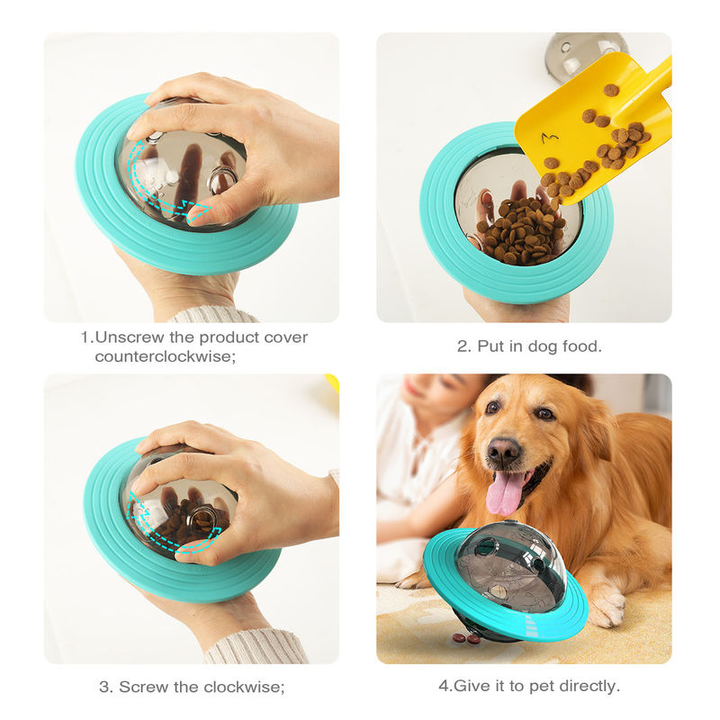 Gezegen Köpek Tedavi Dağıtıcı Oyuncak IQ Gıda Yavaş Besleyici Top Etkileşimli 13.5*15*12 cm