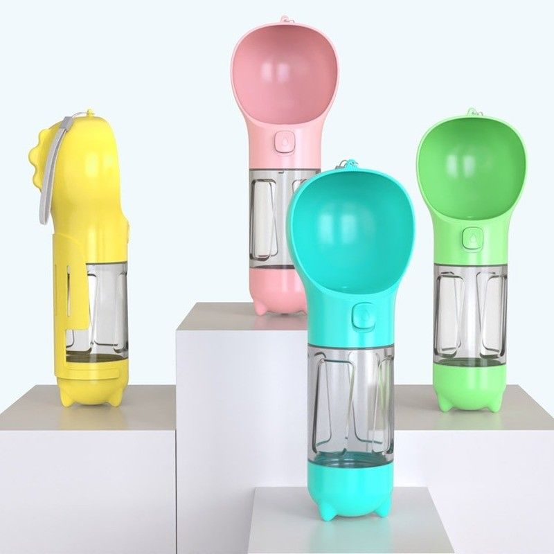 Plastik Outdoor Köpekler Seyahat Su Şişesi 300ML