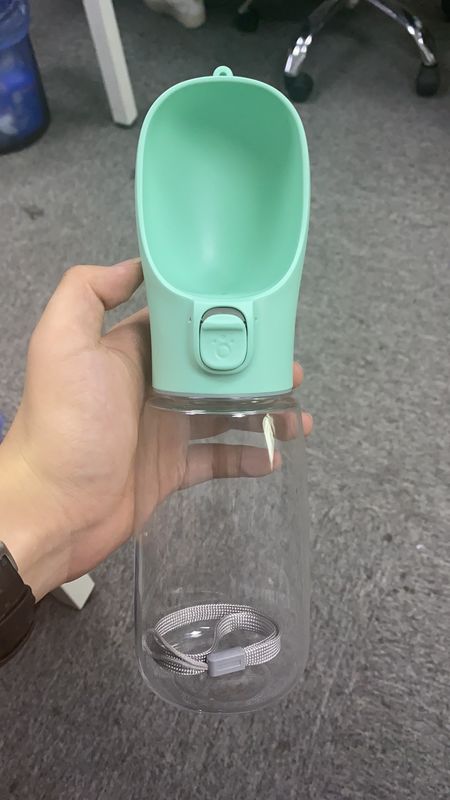 12 OZ Katlanır Köpek Su Şişesi Dispenserli Pet Açık Yürüyüş Yürüyüş Seyahati İçin
