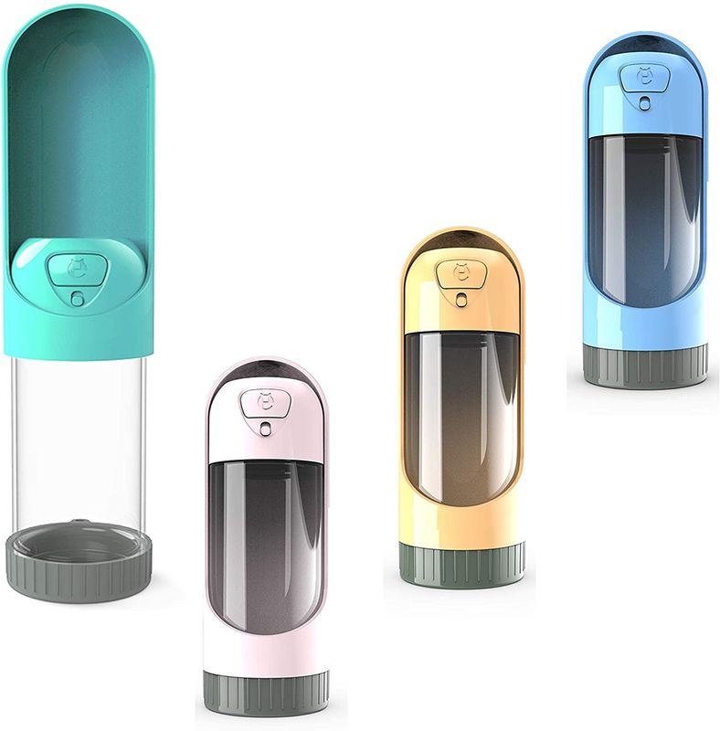 Köpekler İçin Katlanabilir Taşınabilir Su Sebili Pet H2O Şişeleri BPA Free 10 Oz 300ml