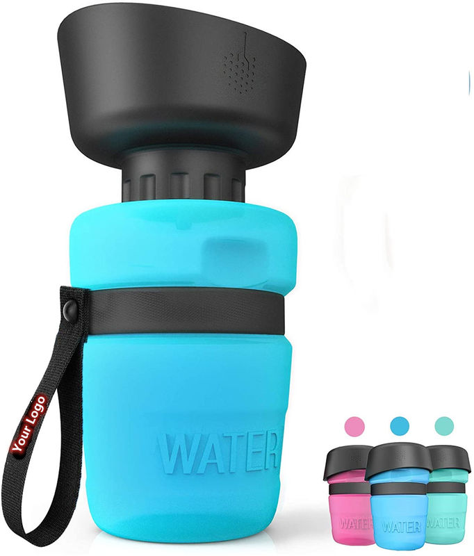 18 Oz Katlanabilir Pet Squeeze Köpek Su Şişesi Seyahat BPA içermez