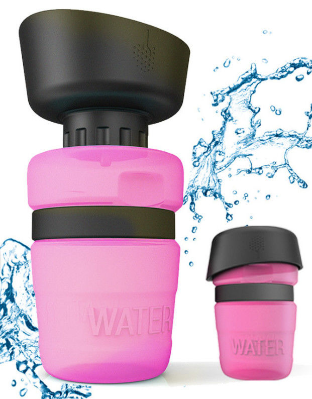 520ml HDPE Silikon Pet Su Şişesi Sızdırmaz Köpek Su Şişesi