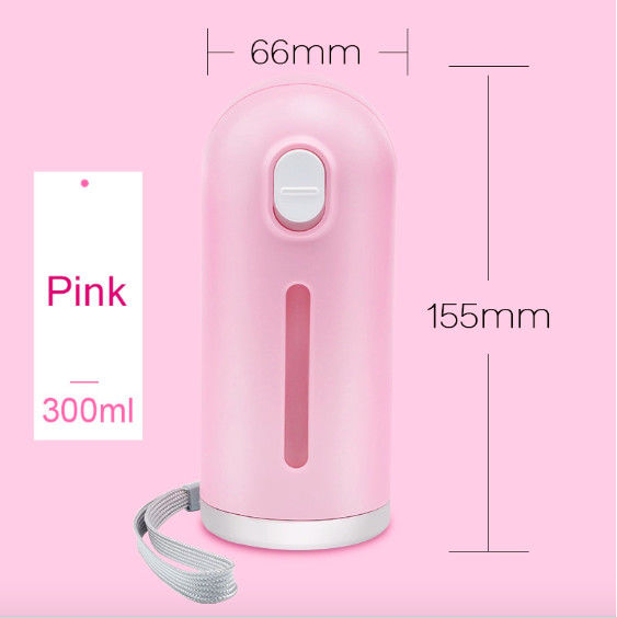 Pembe Katlanabilir Köpek Su Şişesi Dispenseri Küçük Köpek Mini Taşınabilir pet Su Isıtıcısı