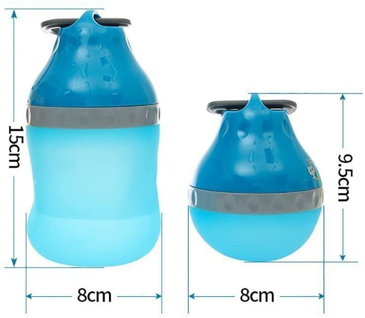Gıda Silikon Köpek Su Şişesi 7 Oz 14 Oz Küçük Evcil Hayvanlar İçin Aşk Tarzı