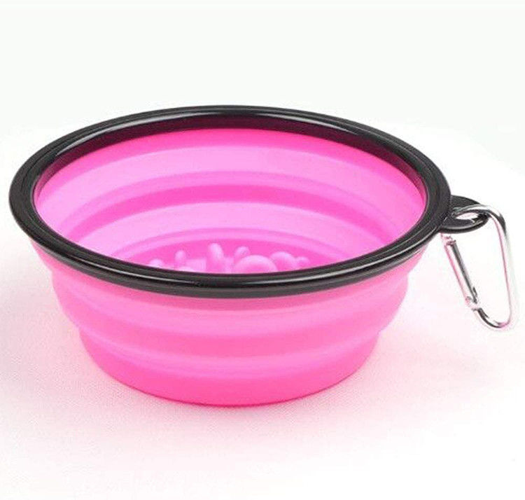 Etkileşimli Yavaş Besleyici Güvenlik Katlanabilir Köpek Katlanabilir Kase 13*9*5.5cm