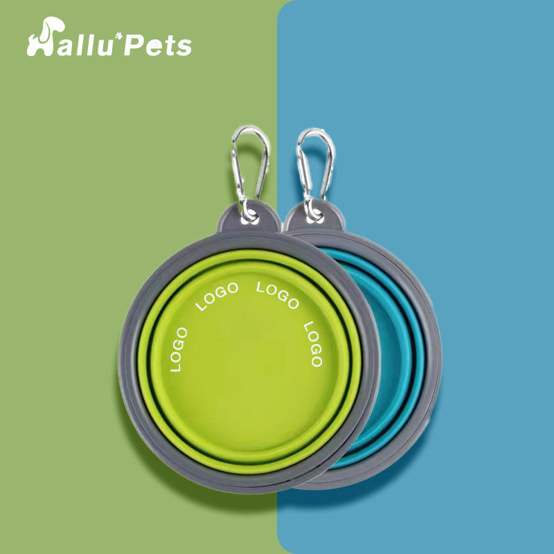 Köpek Besleme İçin Katlanabilir Silikon Katlanabilir Pet Kase Gıda Sınıfı
