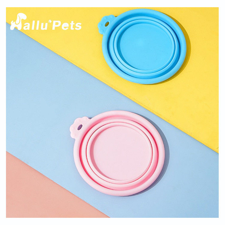 Köpek Besleme İçin Katlanabilir Silikon Katlanabilir Pet Kase Gıda Sınıfı