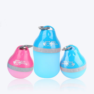 Gıda Silikon Köpek Su Şişesi 7 Oz 14 Oz Küçük Evcil Hayvanlar İçin Aşk Tarzı